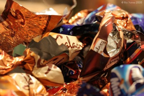 Vehicles delivering sorted waste to a local transfer station near Norwood