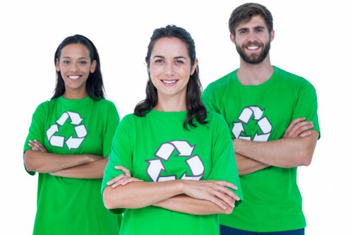 Happy employees in a clutter-free office